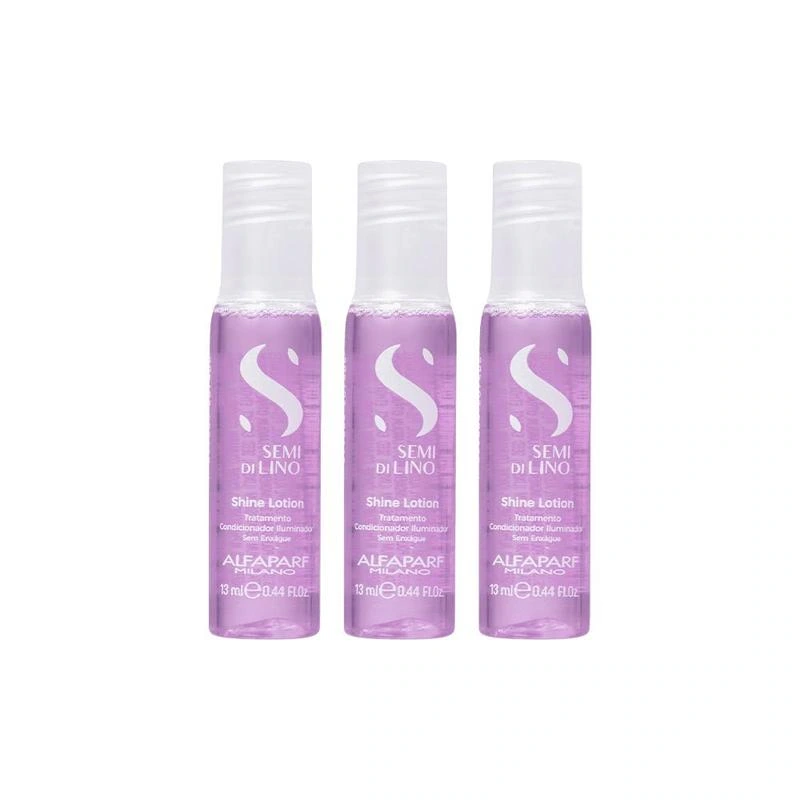 Alfaparf Milano Semi di Lino Sublime Shine — Kit com 3 ampolas de 13 ml