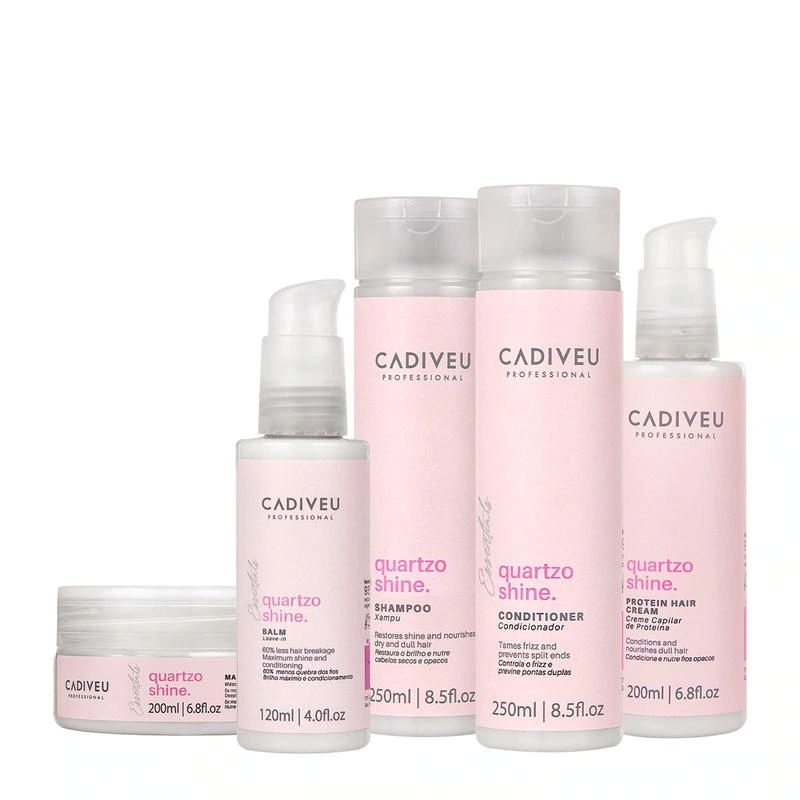 Kit Cadiveu Quartzo Shine com cinco produtos, seção kits de cabelo